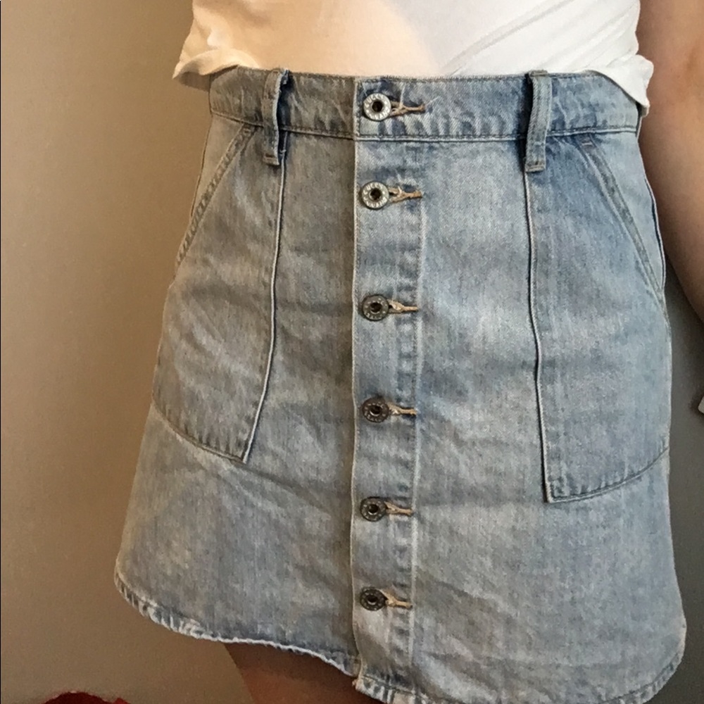 Lucky Brand Denim A Line Skirt (29)